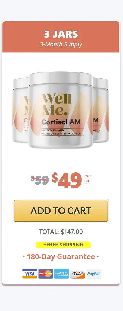 Buy Cortisol AM 3 Bottles